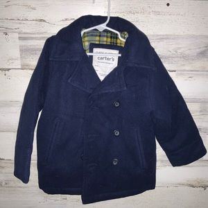 Kids navy pea coat